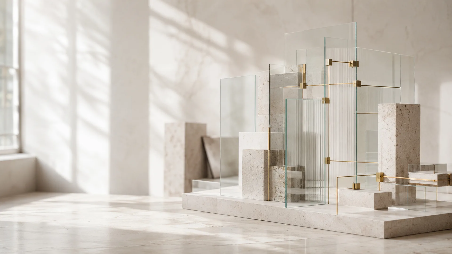 Architekturmodell als Sinnbild für ein Zielbild, das noch entsteht